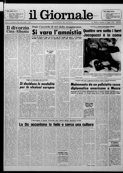 Il giornale nuovo : quotidiano del mattino